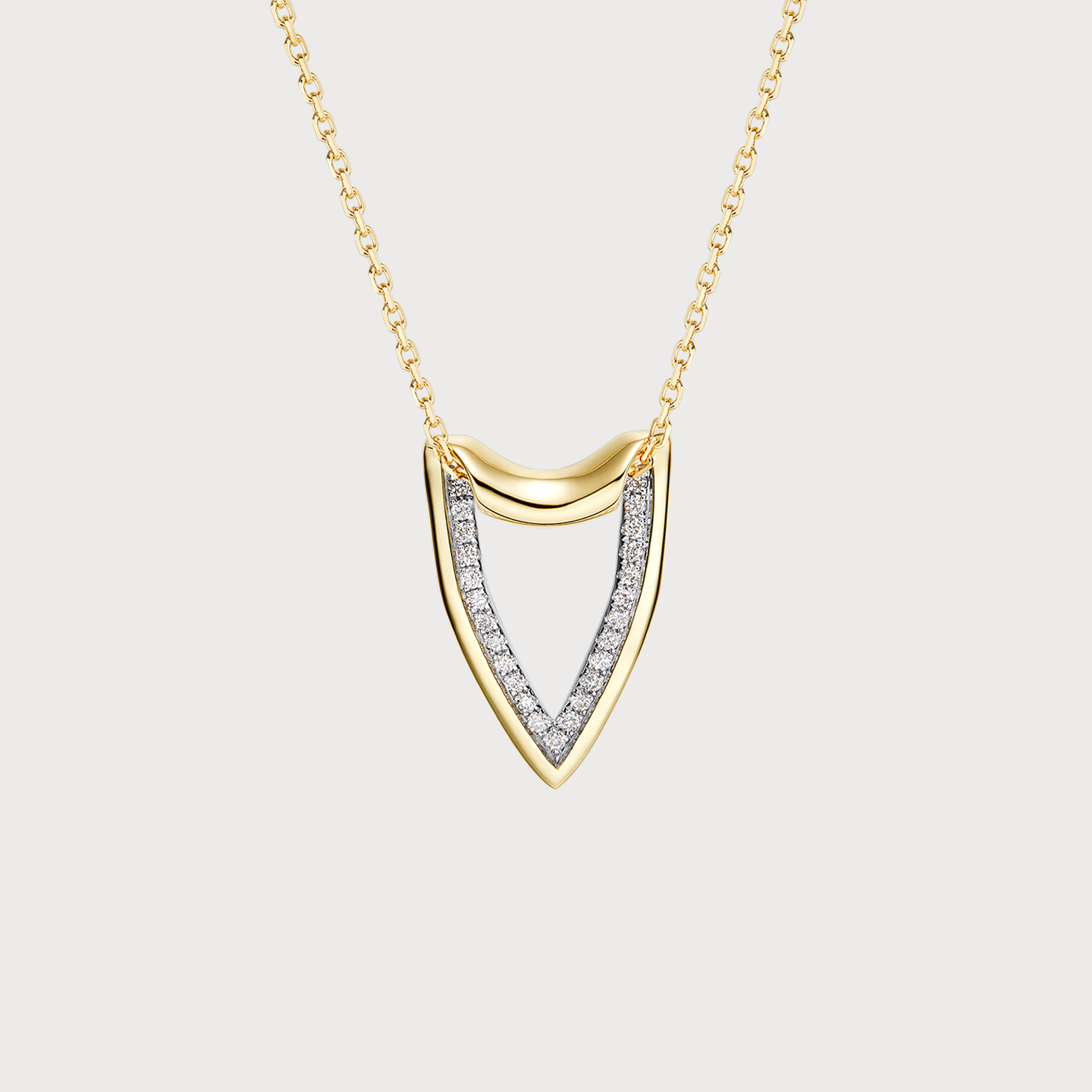 限时福利 单依纯同款不期而遇蜕变ICEWALD真冶18K金盾牌钻石项链