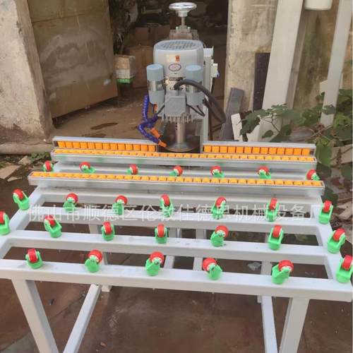 小型玻璃手动磨边机 直边圆边玻璃磨边机 机Glass edging machine