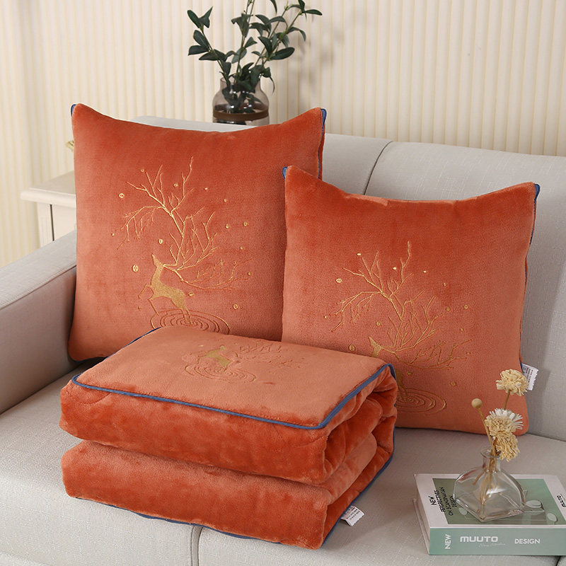 加绒抱枕被子两用珊瑚绒加厚加大办公室午睡被车内折叠靠枕头冬季,居家布艺,抱枕被,淘宝优惠券,粉丝福利购,淘宝优惠卷