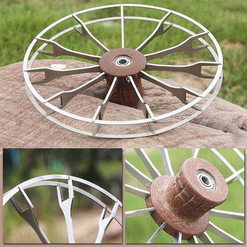 极速威武渔具 车盘钓威武渔具不锈钢锚鱼轮鱼线八卦手拨轮 江船