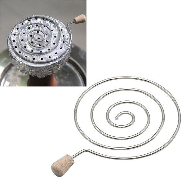 新品Metal Swirl Hookah Charcoal Holder Carbon Filter Shisha