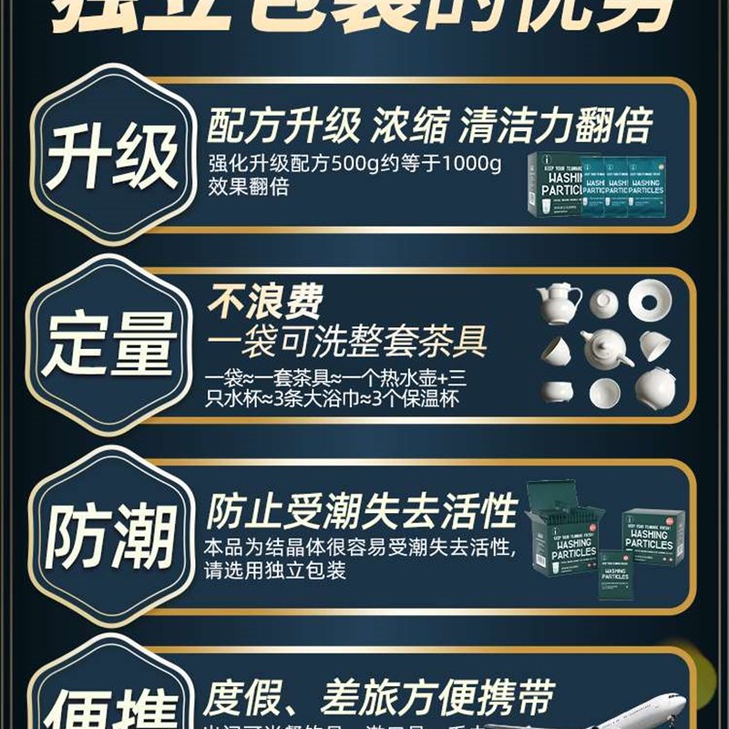 食品级茶垢清洁剂洗茶渍神器茶具去茶垢粉清洗剂玻璃茶杯子除垢剂