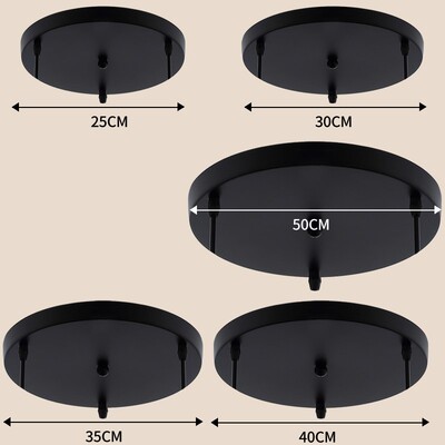 新品Ceiling Plate Multi Size DIY Black/White Plate 2/3/4/5 H