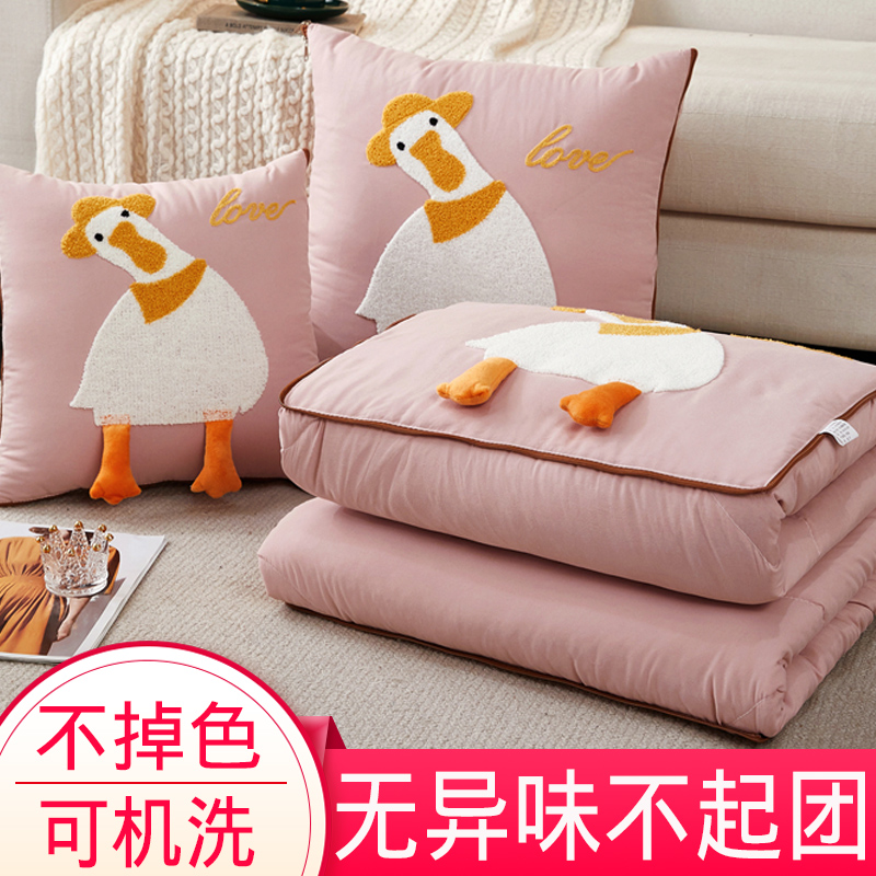 折叠抱枕被子两用办公室午睡枕头二合一汽车上靠枕车载背四季新款