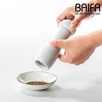 好货6 Inches White Pepper Spice Grinder for Steak Seasoning