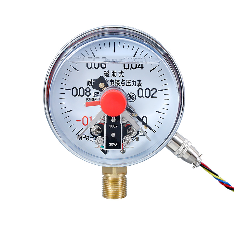 YNXC-100 -0.1-0MPa耐震真空磁助式电接点压力表 控制表 苏州轩胜