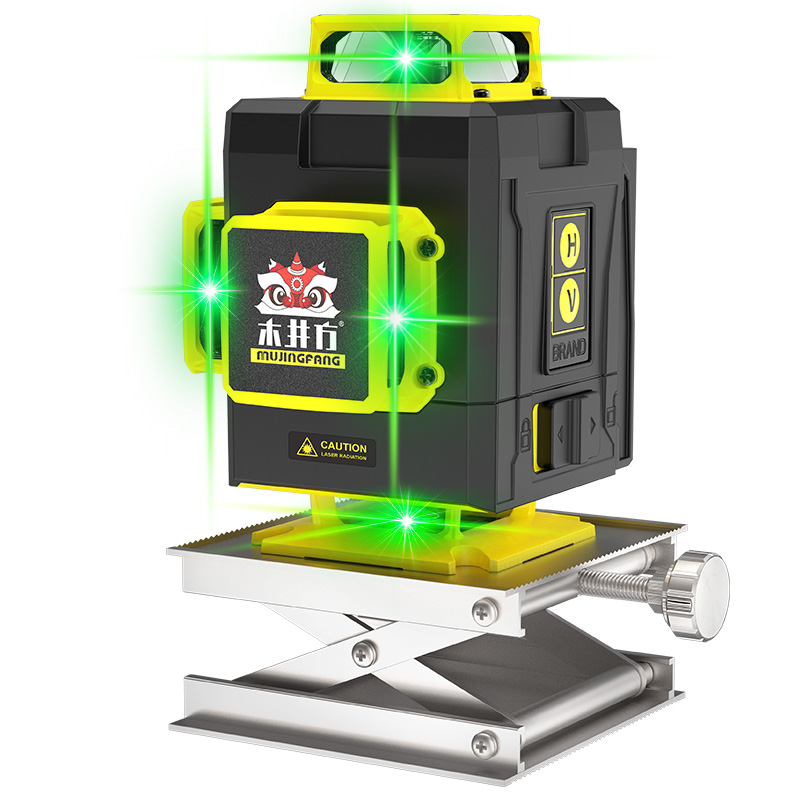 厂红外线水平仪高精度8/12/16线绿光细线强光自动打线贴墙仪