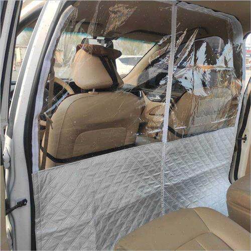 挡风帘子汽车隔离膜窗帘隔断窗胶带空调窗隔热板隔热布面包全透明