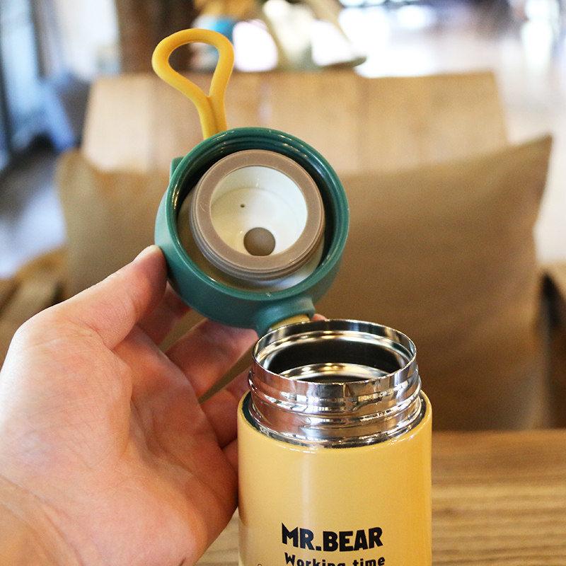 儿童保温杯直饮带手提幼儿园男女中小学生上学专用304不锈钢水壶