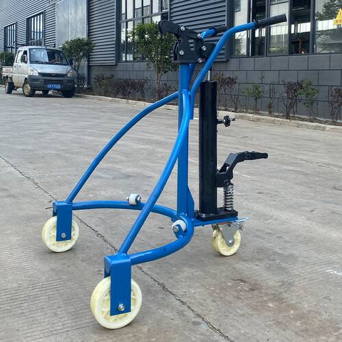 极速新品升力手动液压油桶搬运车咬嘴圆桶手推车铁桶塑料桶液压堆