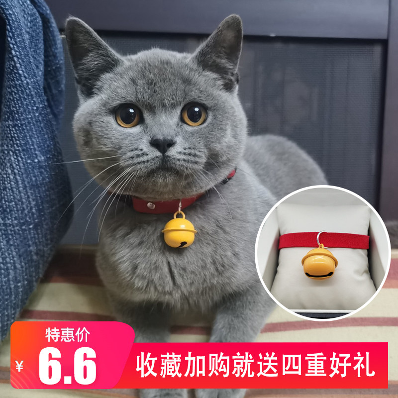 极速宠物猫咪英短项圈铃铛狗狗小型犬泰迪兔子可爱项圈可调节项链