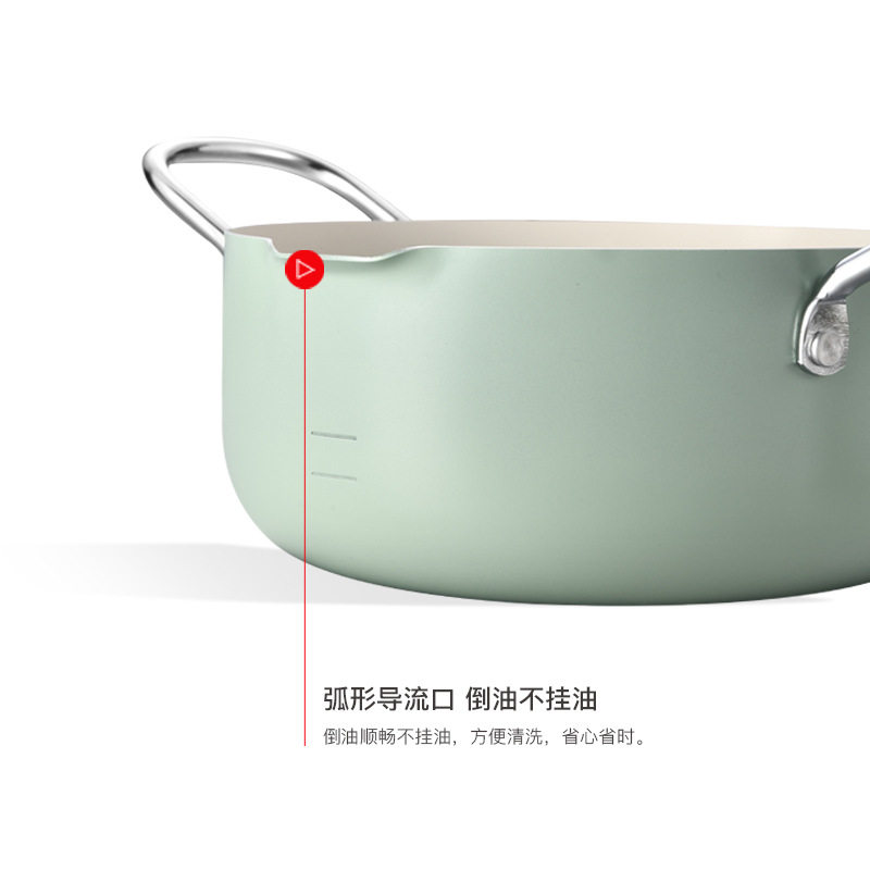 304不锈钢油炸锅家用可控温油炸锅带温度计 省油天妇罗油炸锅翻盖