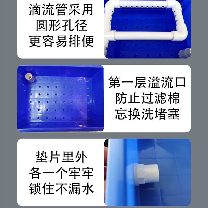 好货周转箱过滤特价鱼缸过滤箱小型龟缸自制滴流箱上滤过滤器干湿