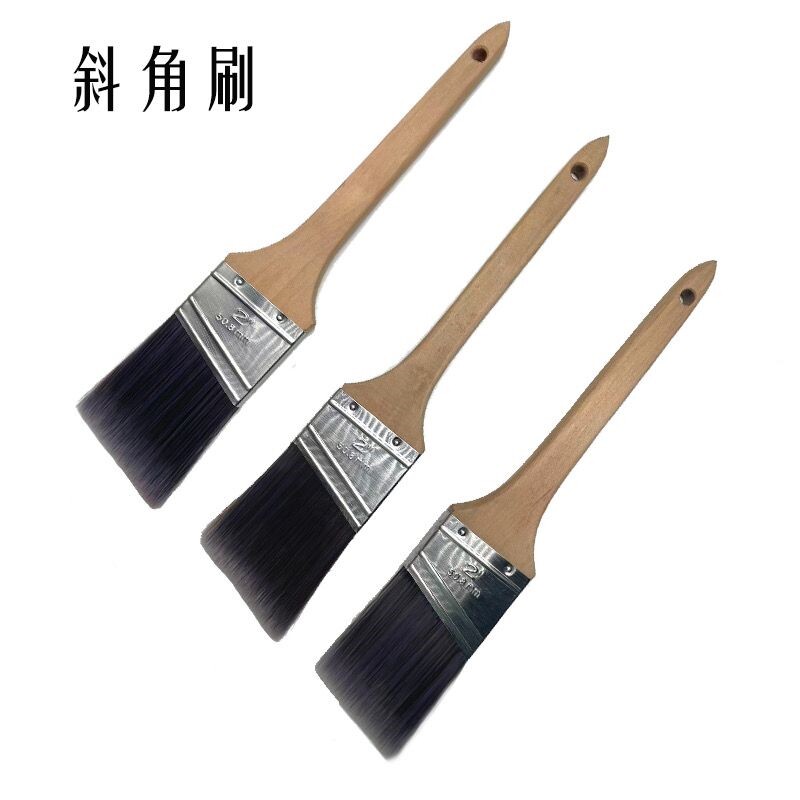 分色刷乳胶漆墙角修边斜角油漆防撞护条刷子长柄不掉毛墙画斜角刷