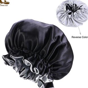 .SATIN BONNET, double SATIN BONNET, extra large, round hat,