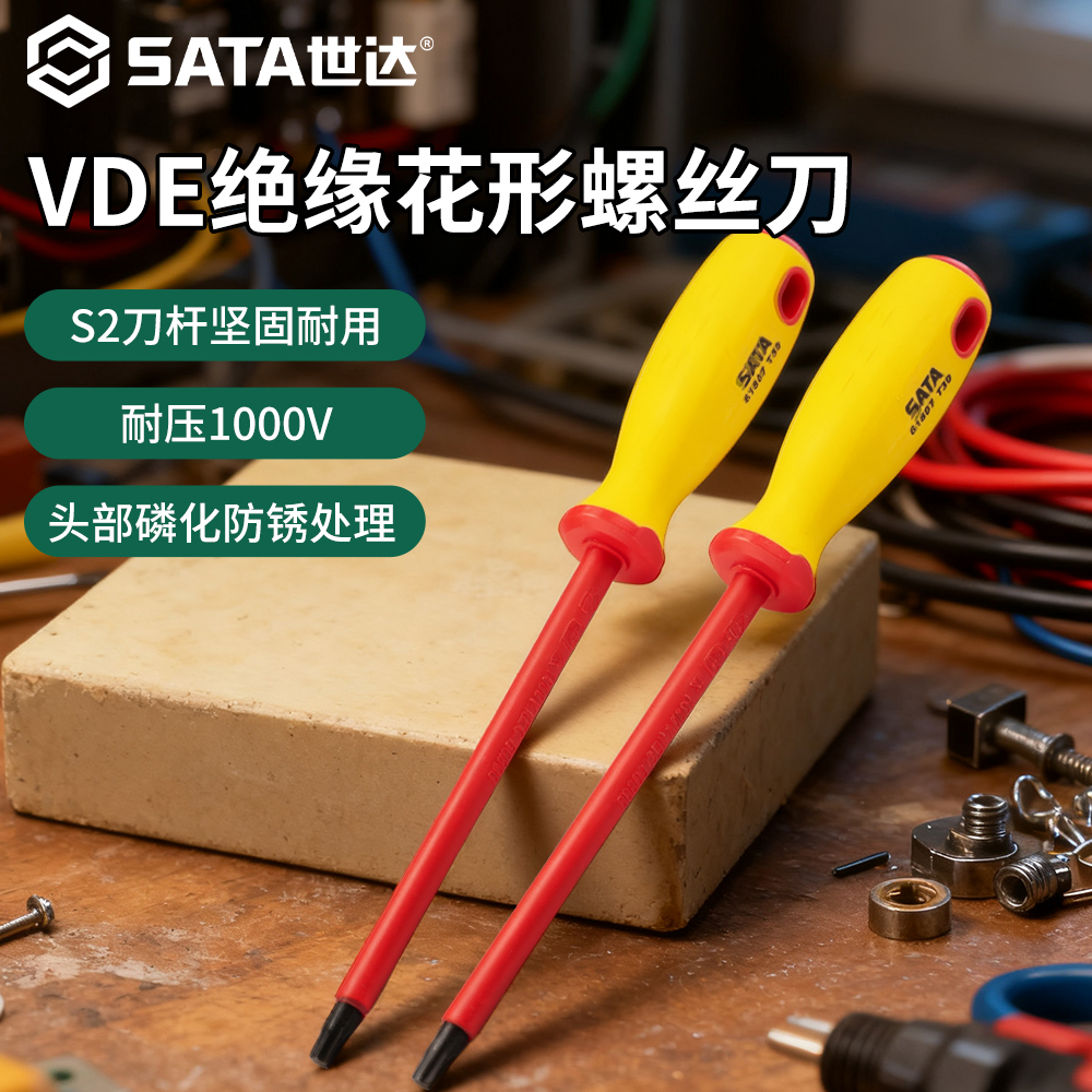 世达绝缘梅花螺丝刀起子