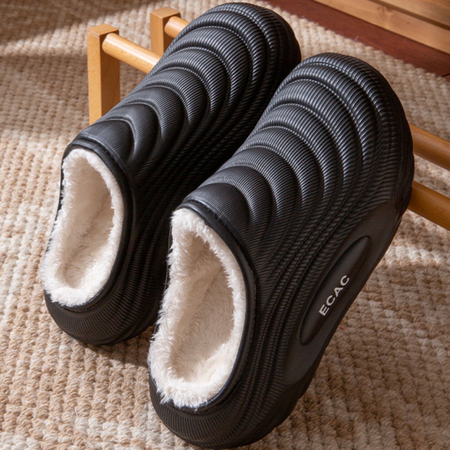 防水防滑棉鞋男士冬季2025新款厚底保暖加绒外穿棉拖鞋男可拆卸女