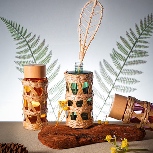 闻了了Etyma蒲草度假藤条无火香薰挥发香氛房间卧室高级生日礼物