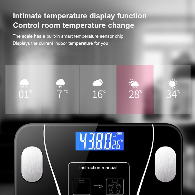 推荐Intelligent Body Fat Scale Charging Electronic Weighing