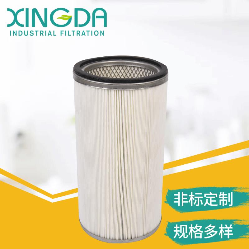 工业扁平除尘滤筒 空气滤筒异性除尘滤芯聚酯纤维可冲