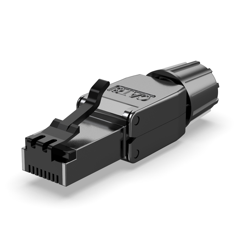 极速杭龙鑫八类免压屏水晶头a接t8类D免网线接网头万兆c蔽RJ45打