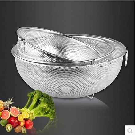极速包邮不锈钢洗菜篮沥水加厚z带提手园形厨房用品餐具蔬菜水果,餐饮具,果盆/果盘/果篮,淘宝优惠券,粉丝福利购,淘宝优惠卷