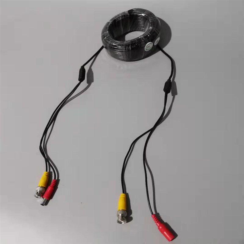 极速。监控线带j电源一体线综合线成品线模拟摄像头二合一传输线