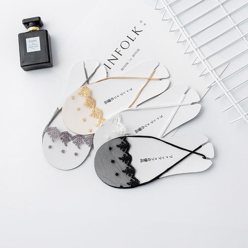 新品5 paris Summer women half socks anklKe invisible sock gi