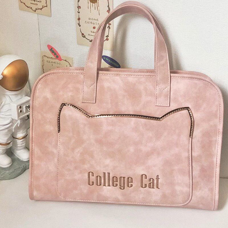 新品可爱笔记本电脑包16寸14寸斜挎单肩手提女士高W颜值通勤联想