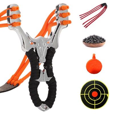 新品Alloy Shooting Slingshot CatapEult Outdoor High Quality