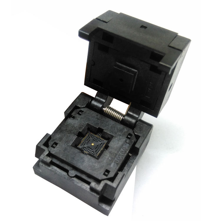 极速KZT- QFN48-0.4翻老化座 测试座6*测6 镀金试座 IC5V盖500484