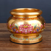 新品 供佛杯供水杯供奉观音仙家莲花D香炉家用佛堂佛前花瓶果盘佛