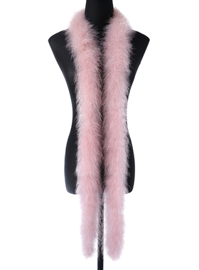 极速White fluffy Turkey Marabou Feather Boa 25g TSoft Turkey