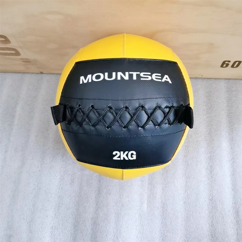 极速MOUNTSEA健o身墙球重力球实心少儿体适能儿童软药球非弹力运