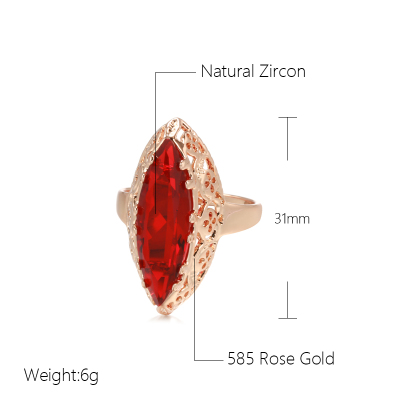 极速Kinel New rend 585 sRose Gold Unique Women Rings Daily H