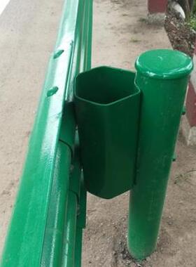 极速公路波形梁钢护栏板国道高速热E镀锌喷塑绿色乡村道路防撞护