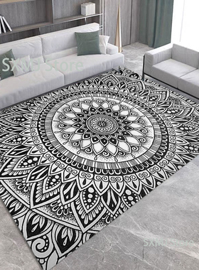 极速Floral Mandala Carpet vArea Rug Flower Printing Hallway