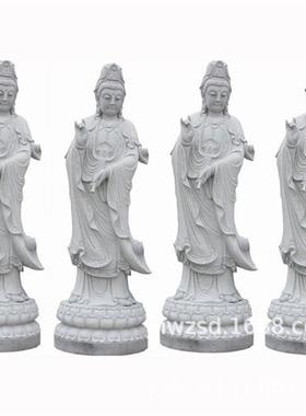 山东石雕四大金刚雕像厂家石头雕刻妈祖像图片石材妈祖雕塑造价
