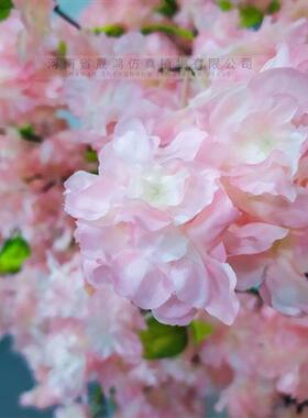 仿真樱花树定制大树假树玻璃钢桃花树玫瑰花树实木定做三角梅树