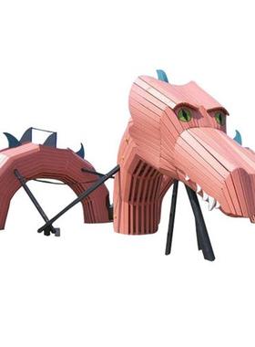 不锈钢雕塑景观游龙抽象雕塑户外金属动物城市园林景观大型摆件品