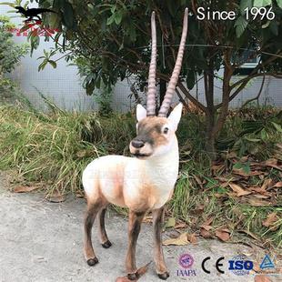 仿真羚羊动物机械模型工艺品大型仿真动物源头生产工厂