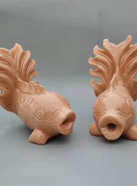 石雕喷水象头出水摆件庭院户外园林流水造景挂件动物雕塑厂家供应