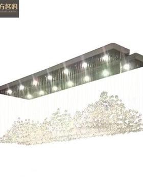 水晶吊灯来图非标创意造型灯宴会厅酒店大堂山峰造型吊灯