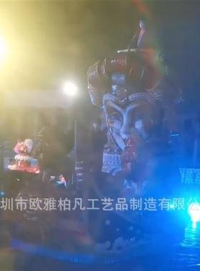 米大型公园游园花车发光巡游玻璃钢万圣节圣诞节春节过年电动车