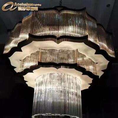 创意后现代客厅简约卧室餐厅书房l样板房工程灯具水晶吊灯售楼部