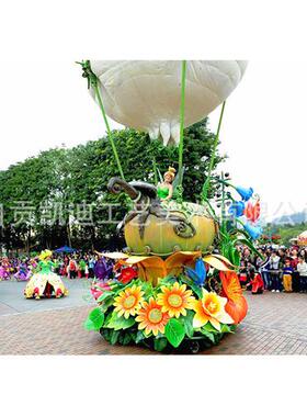 大型彩车中秋巡游花车彩车节庆巡游卡通玻璃钢彩车巡游彩车