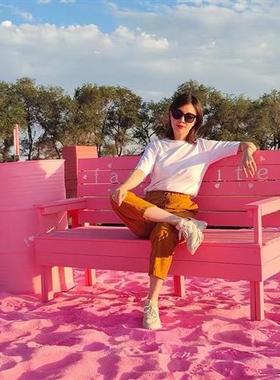 网红爱心云朵座椅玻璃钢摆件户外景区打卡拍照雕塑售楼处绿地小品