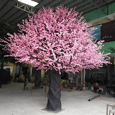 新年仿真桃花树大型仿真植物假桃树人造许愿树场地布置道具装饰树