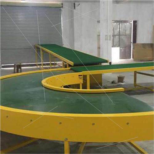 极速厂定做滚筒流水线p转弯输送机环形家俱组装生产线90物流分