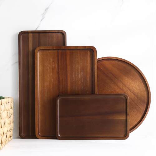 极速Hotel wooden tnray wooden tray solid wood tray rectangul